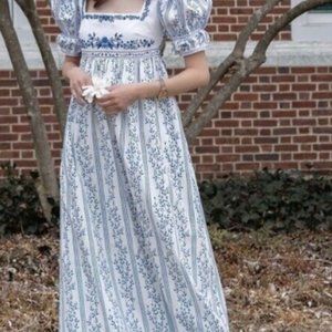 NWT Agua by Agua Bendita Pistachio Embroidered Dress Size L